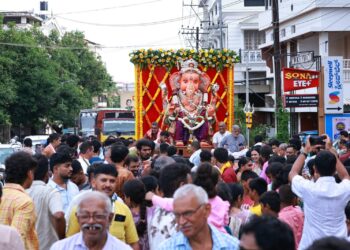 ಸಂಘನಿಕೇತನದಲ್ಲಿ 79ನೇ ವರ್ಷದ ಸಾರ್ವಜನಿಕ ಶ್ರೀ ಗಣೇಶೋತ್ಸವ: ಭಕ್ತಿ-ಭಾವದ ಮೃತ್ತಿಕಾ ವಿಗ್ರಹ ಮೆರವಣಿಗೆ
