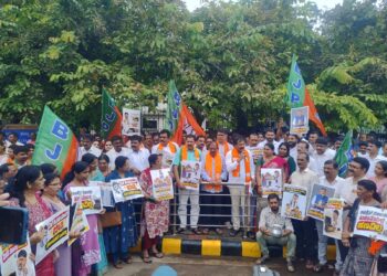 ಭರ್ಜರಿ ಘೋಷಣೆ ಮಾಡಿ ಜನರ ಕೈಗೆ ಚೊಂಬು ಕೊಟ್ಟ ಕಾಂಗ್ರೆಸ್ ಸರಕಾರ: ಸತೀಶ್ ಕುಂಪಲ