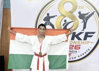 ಅಂತರರಾಷ್ಟ್ರೀಯ ಕರಾಟೆ ಸ್ಪರ್ಧೆ: ಕುಮಿಟೆ ವಿಭಾಗದಲ್ಲಿ ಕುಳಾಯಿಯ ಆಯುಷ್ ಆರ್ ಕೆ.  ಪ್ರಥಮ ಸ್ಥಾನ, ಚಿನ್ನದ ಪದಕದ ಬೇಟೆ!